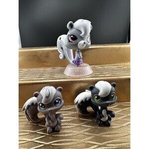 Littlest Pet Shop‎ LPS Skunks Lot Of 3 Authentic